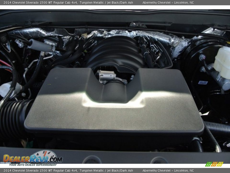 2014 Chevrolet Silverado 1500 WT Regular Cab 4x4 Tungsten Metallic / Jet Black/Dark Ash Photo #19