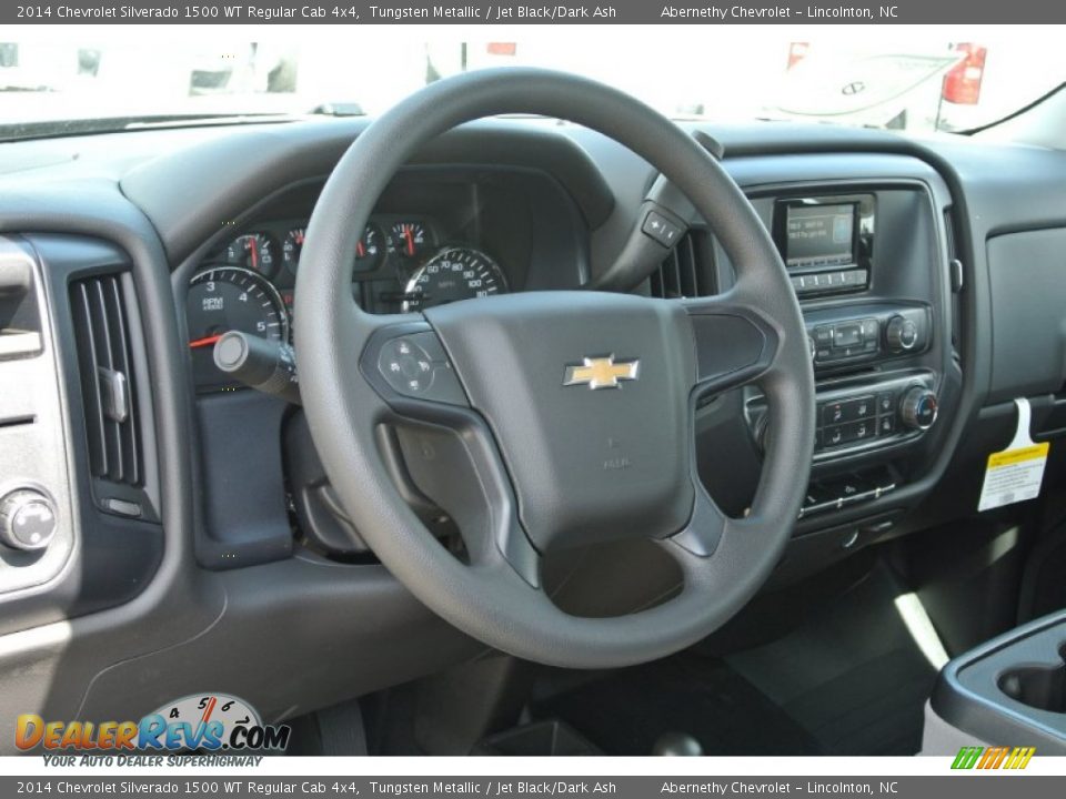 2014 Chevrolet Silverado 1500 WT Regular Cab 4x4 Tungsten Metallic / Jet Black/Dark Ash Photo #20
