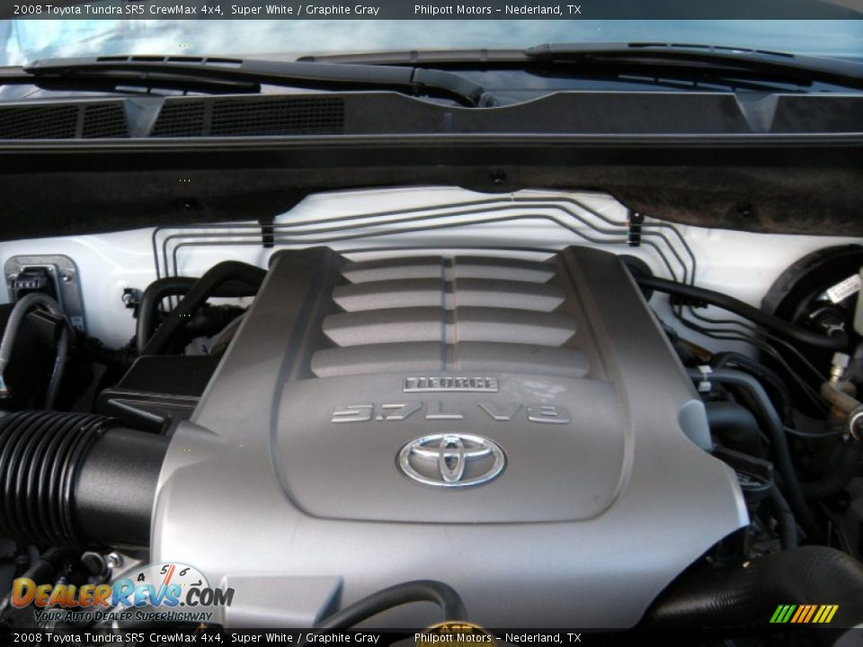 2008 Toyota Tundra SR5 CrewMax 4x4 Super White / Graphite Gray Photo #26