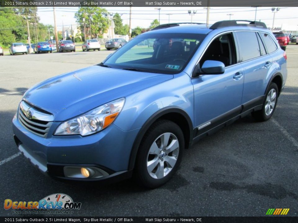 2011 Subaru Outback 2.5i Limited Wagon Sky Blue Metallic / Off Black Photo #2