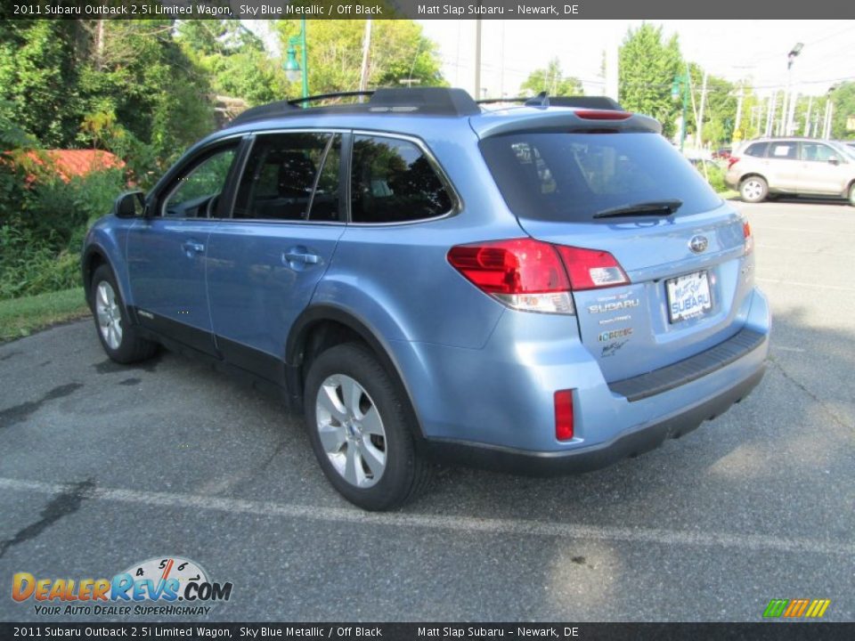 2011 Subaru Outback 2.5i Limited Wagon Sky Blue Metallic / Off Black Photo #8