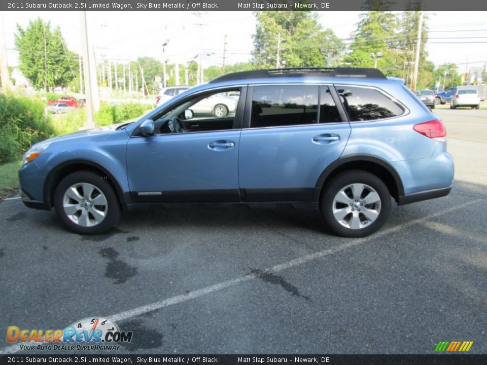 2011 Subaru Outback 2.5i Limited Wagon Sky Blue Metallic / Off Black Photo #9