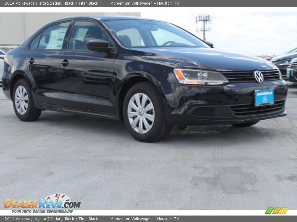 2014 Volkswagen Jetta S Sedan Black / Titan Black Photo #1