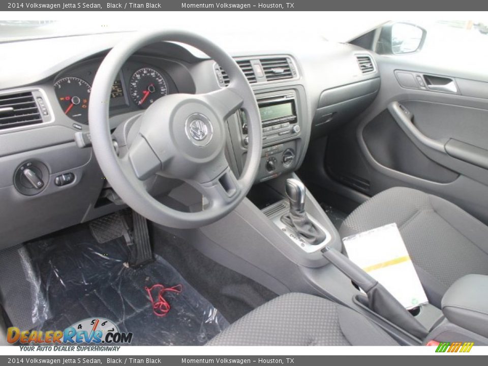 2014 Volkswagen Jetta S Sedan Black / Titan Black Photo #11