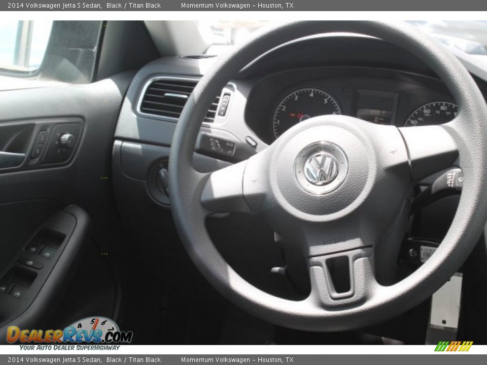 2014 Volkswagen Jetta S Sedan Black / Titan Black Photo #21