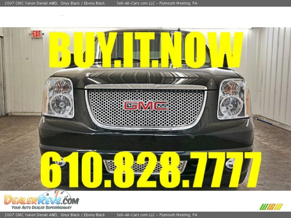 2007 GMC Yukon Denali AWD Onyx Black / Ebony Black Photo #13