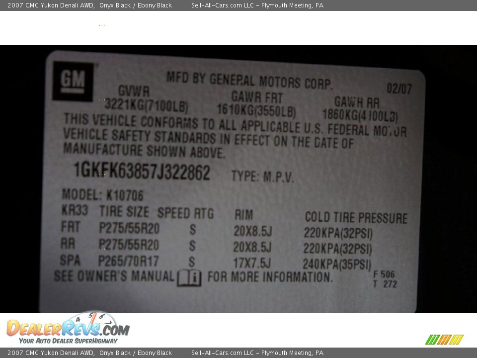 2007 GMC Yukon Denali AWD Onyx Black / Ebony Black Photo #34