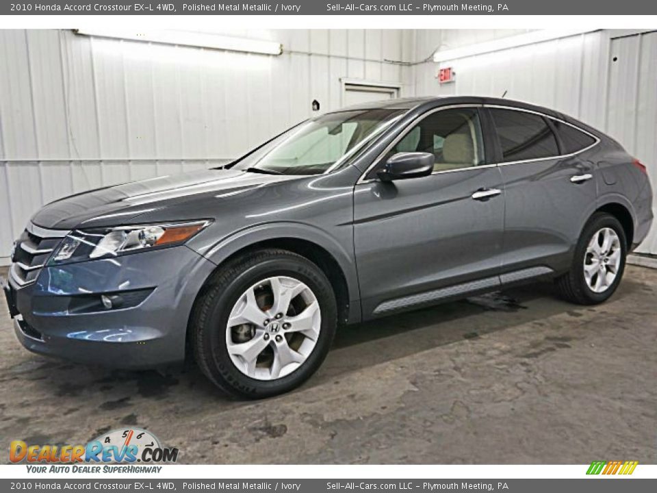 2010 Honda Accord Crosstour EX-L 4WD Polished Metal Metallic / Ivory Photo #2