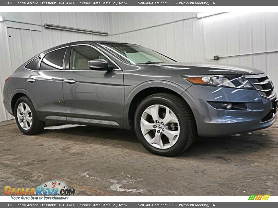2010 Honda Accord Crosstour EX-L 4WD Polished Metal Metallic / Ivory Photo #4