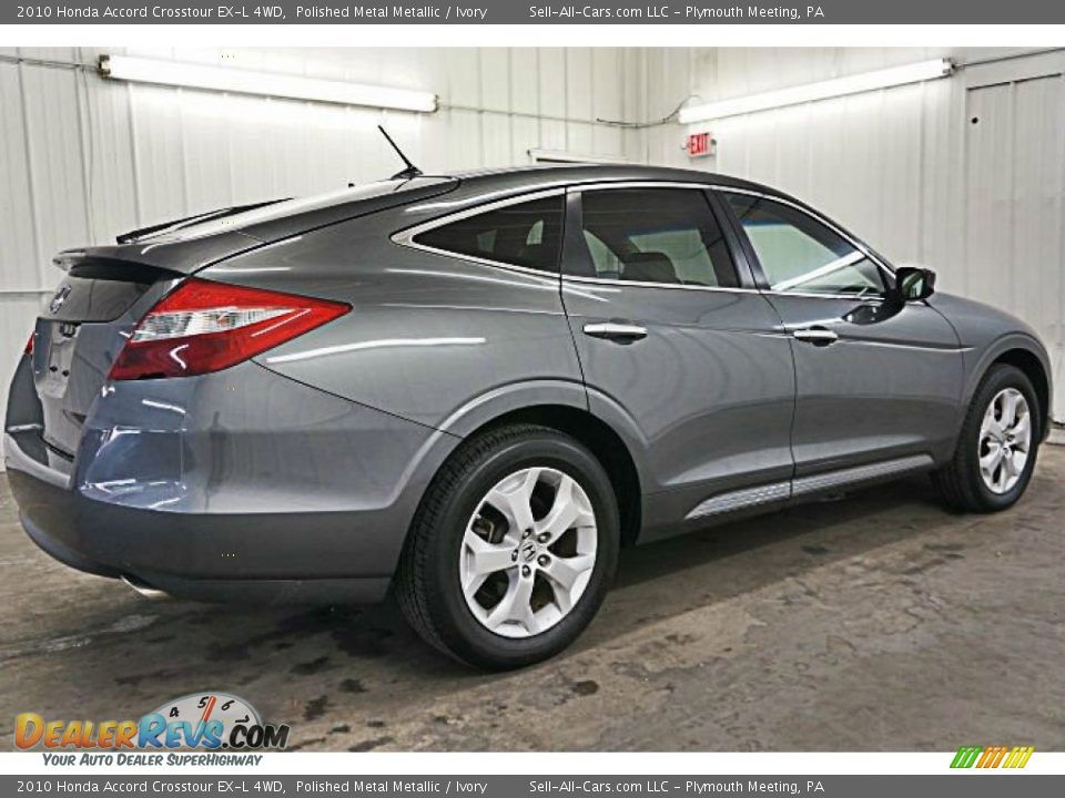 2010 Honda Accord Crosstour EX-L 4WD Polished Metal Metallic / Ivory Photo #5