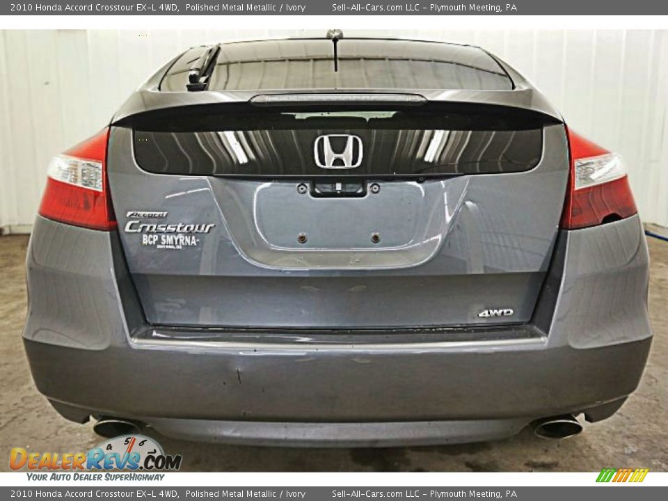2010 Honda Accord Crosstour EX-L 4WD Polished Metal Metallic / Ivory Photo #6