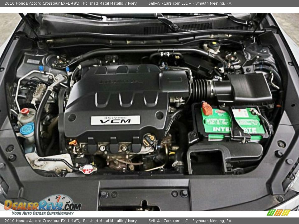 2010 Honda Accord Crosstour EX-L 4WD Polished Metal Metallic / Ivory Photo #9
