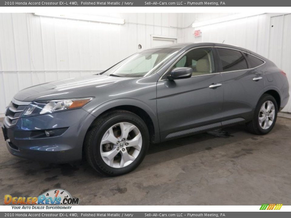 2010 Honda Accord Crosstour EX-L 4WD Polished Metal Metallic / Ivory Photo #10