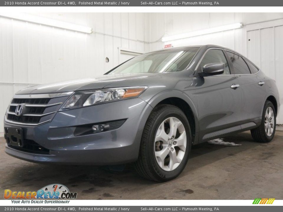 2010 Honda Accord Crosstour EX-L 4WD Polished Metal Metallic / Ivory Photo #11
