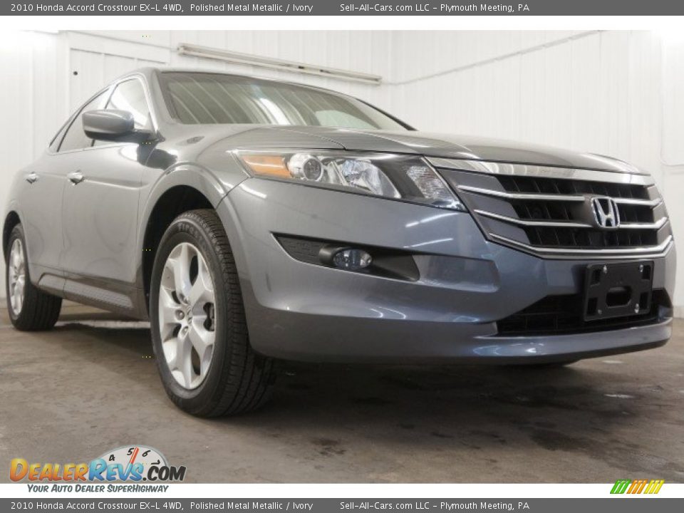 2010 Honda Accord Crosstour EX-L 4WD Polished Metal Metallic / Ivory Photo #13