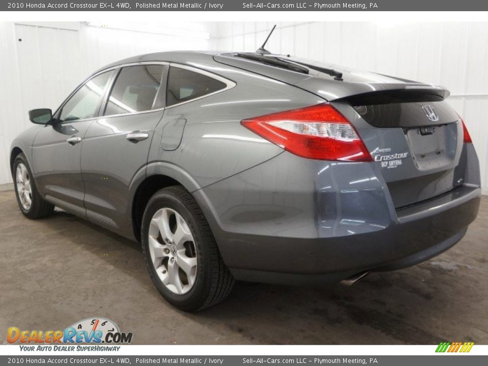 2010 Honda Accord Crosstour EX-L 4WD Polished Metal Metallic / Ivory Photo #18