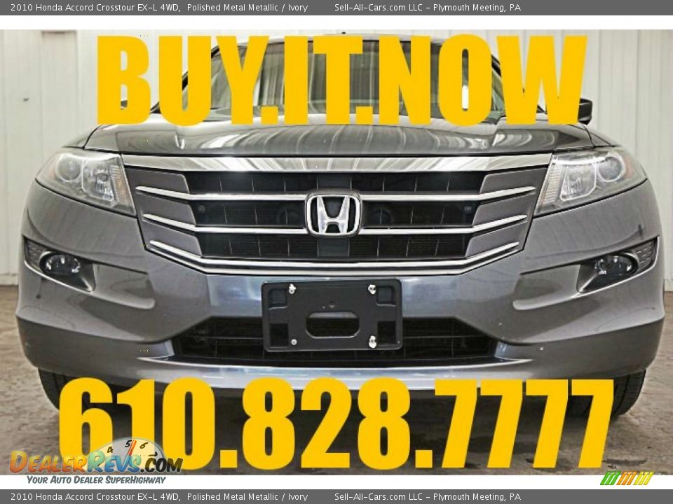 2010 Honda Accord Crosstour EX-L 4WD Polished Metal Metallic / Ivory Photo #21