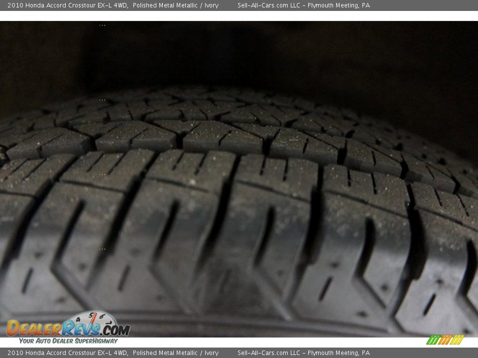 2010 Honda Accord Crosstour EX-L 4WD Polished Metal Metallic / Ivory Photo #29