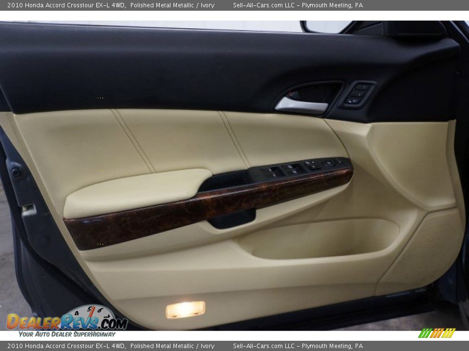 2010 Honda Accord Crosstour EX-L 4WD Polished Metal Metallic / Ivory Photo #30