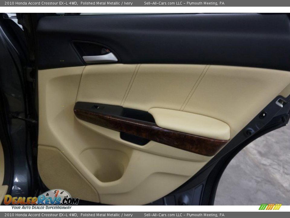 2010 Honda Accord Crosstour EX-L 4WD Polished Metal Metallic / Ivory Photo #33