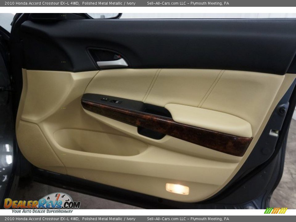 2010 Honda Accord Crosstour EX-L 4WD Polished Metal Metallic / Ivory Photo #34