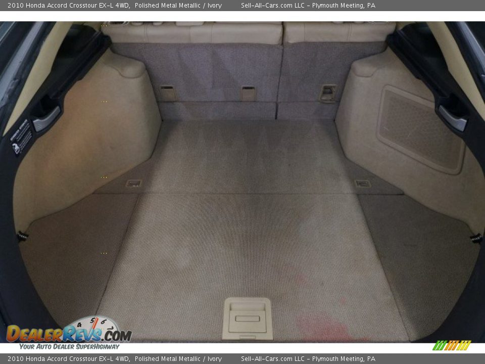 2010 Honda Accord Crosstour EX-L 4WD Polished Metal Metallic / Ivory Photo #35