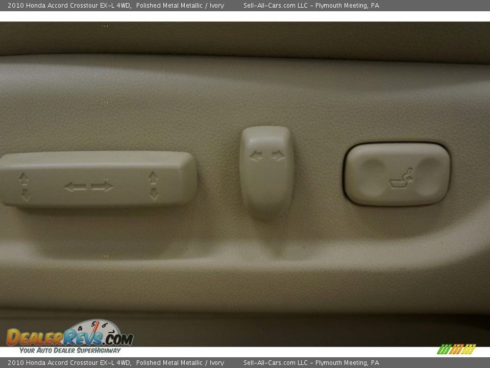 2010 Honda Accord Crosstour EX-L 4WD Polished Metal Metallic / Ivory Photo #36