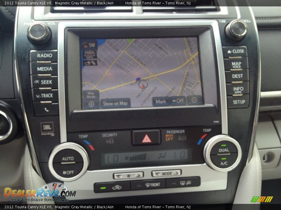 2012 Toyota Camry XLE V6 Magnetic Gray Metallic / Black/Ash Photo #19
