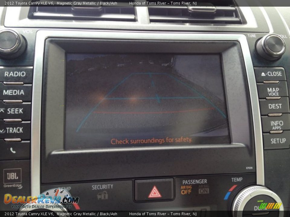 2012 Toyota Camry XLE V6 Magnetic Gray Metallic / Black/Ash Photo #20