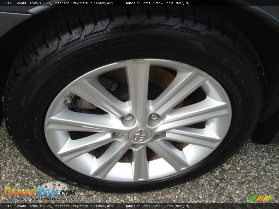 2012 Toyota Camry XLE V6 Magnetic Gray Metallic / Black/Ash Photo #26