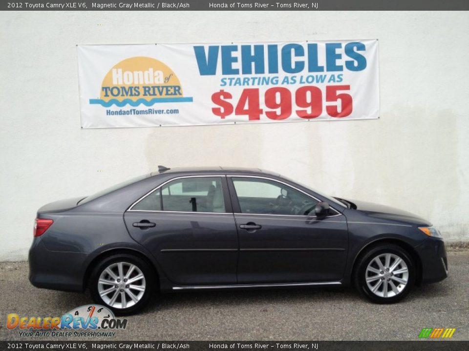 2012 Toyota Camry XLE V6 Magnetic Gray Metallic / Black/Ash Photo #29