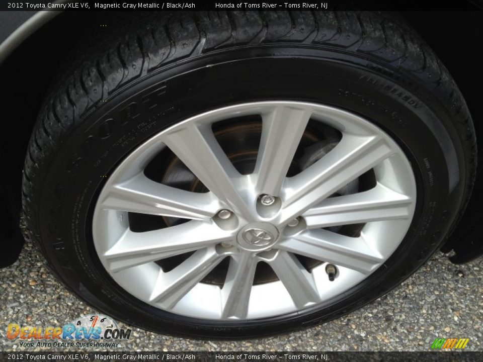 2012 Toyota Camry XLE V6 Magnetic Gray Metallic / Black/Ash Photo #33