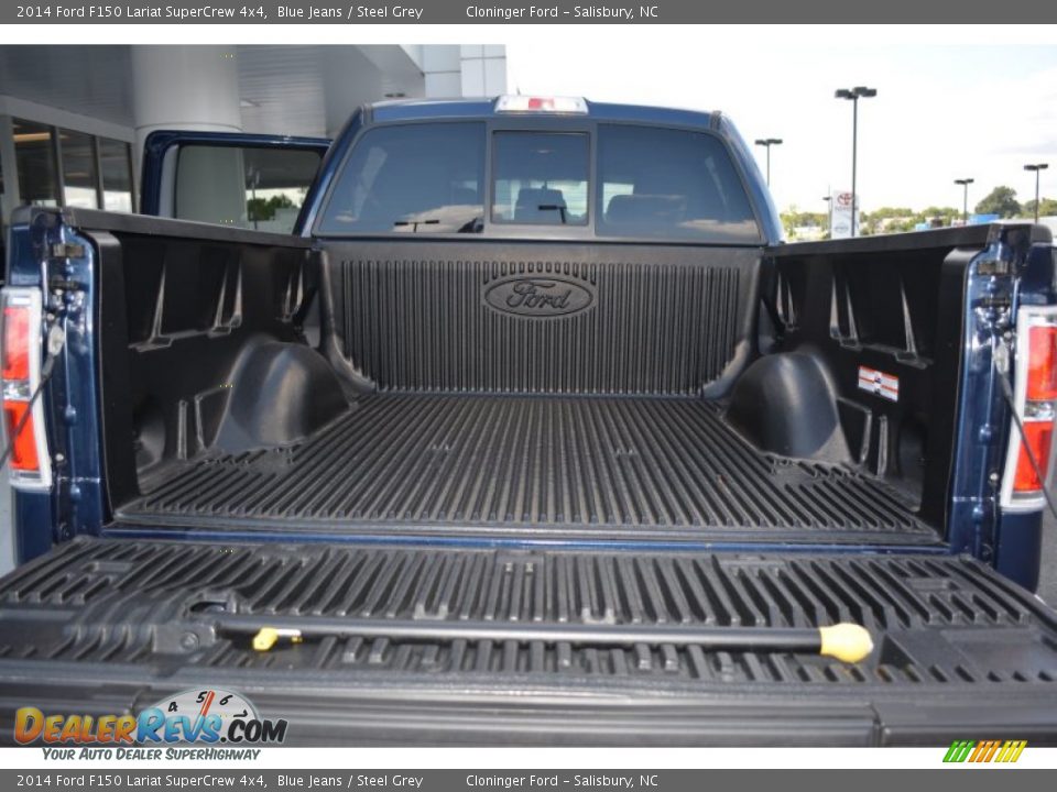 2014 Ford F150 Lariat SuperCrew 4x4 Blue Jeans / Steel Grey Photo #9