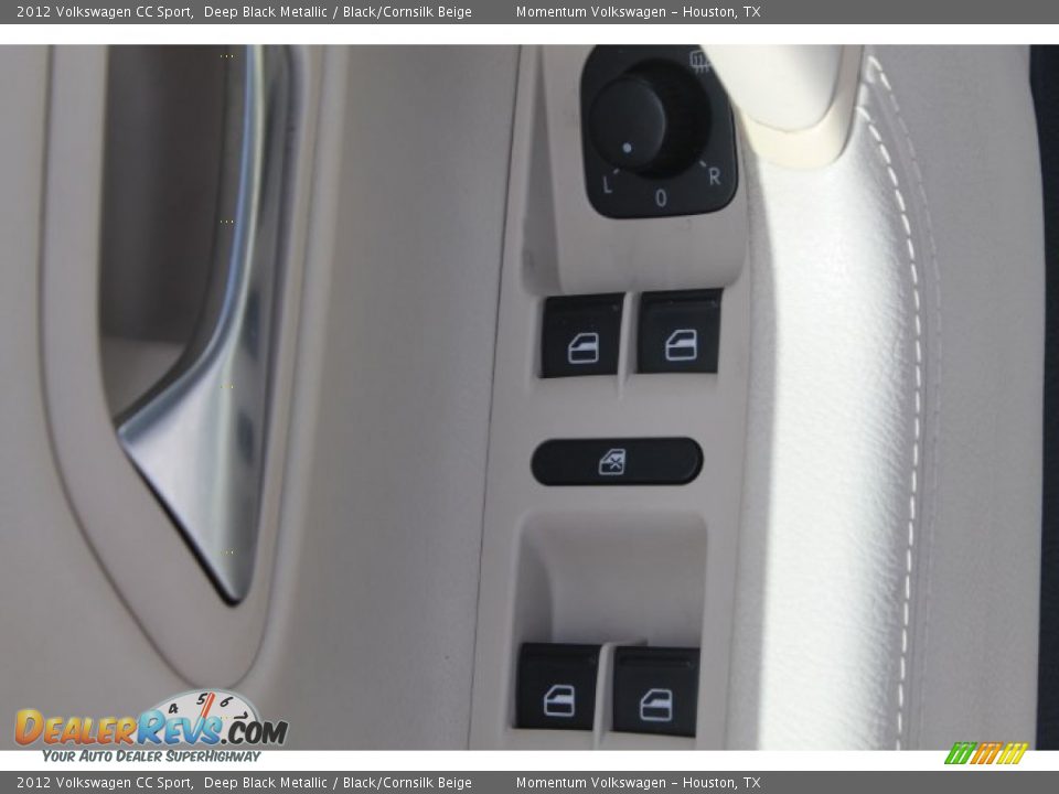 2012 Volkswagen CC Sport Deep Black Metallic / Black/Cornsilk Beige Photo #15