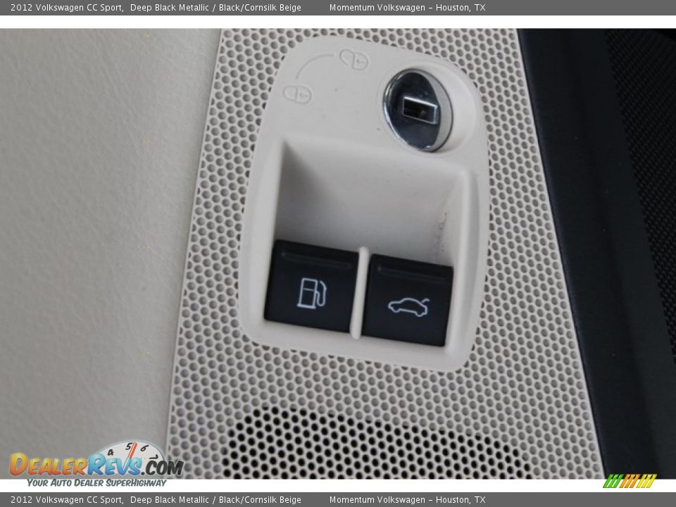 2012 Volkswagen CC Sport Deep Black Metallic / Black/Cornsilk Beige Photo #16
