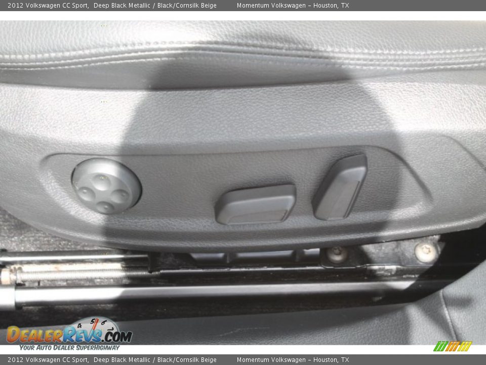 2012 Volkswagen CC Sport Deep Black Metallic / Black/Cornsilk Beige Photo #18