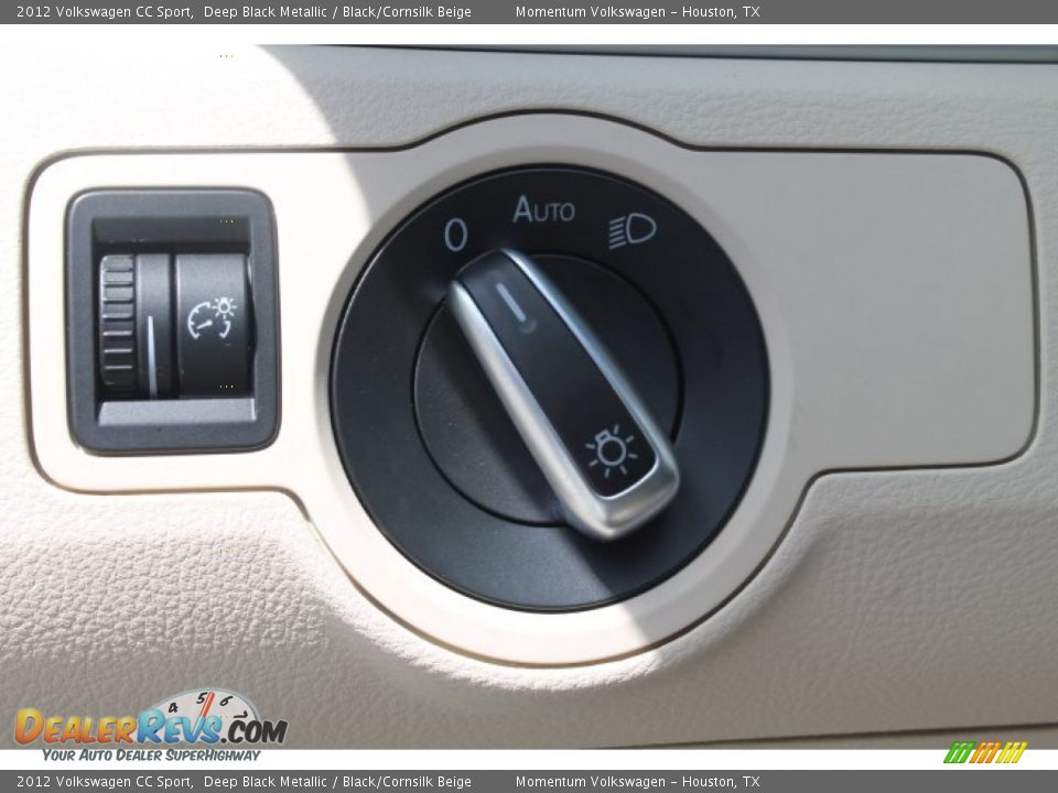 2012 Volkswagen CC Sport Deep Black Metallic / Black/Cornsilk Beige Photo #20