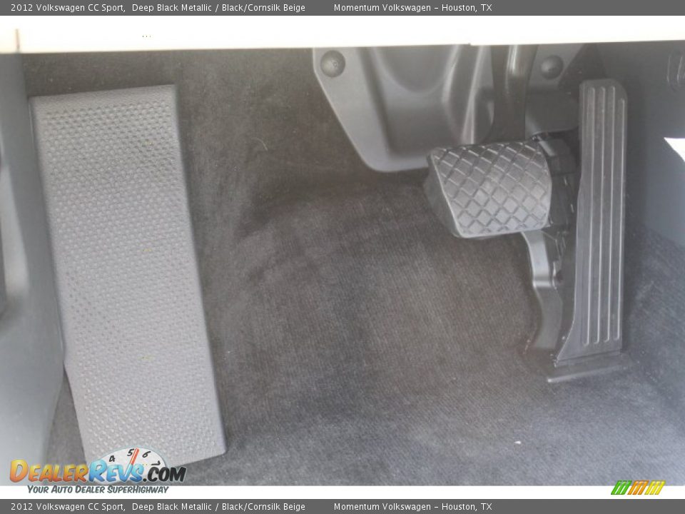 2012 Volkswagen CC Sport Deep Black Metallic / Black/Cornsilk Beige Photo #21