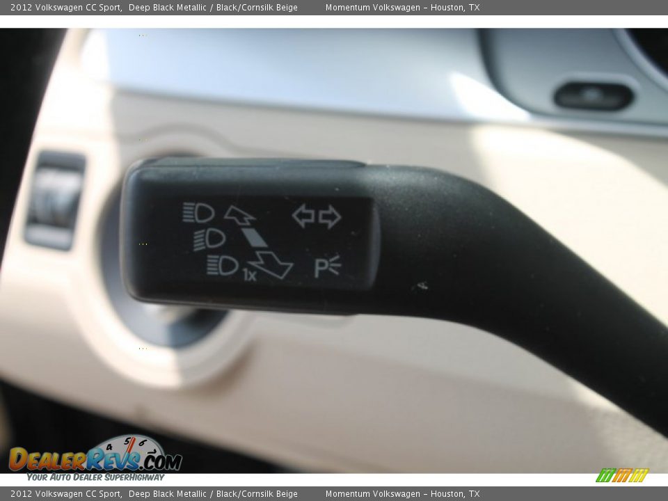 2012 Volkswagen CC Sport Deep Black Metallic / Black/Cornsilk Beige Photo #22