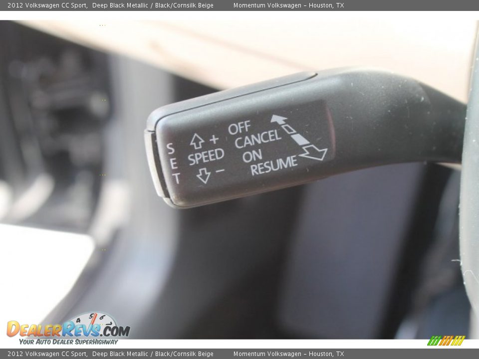 2012 Volkswagen CC Sport Deep Black Metallic / Black/Cornsilk Beige Photo #23