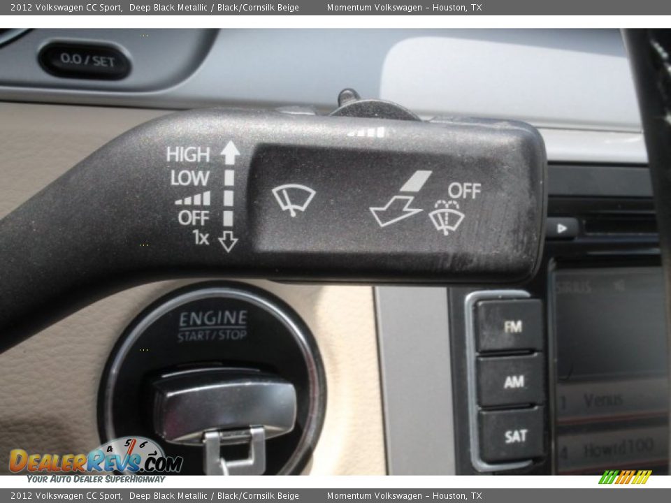 2012 Volkswagen CC Sport Deep Black Metallic / Black/Cornsilk Beige Photo #24
