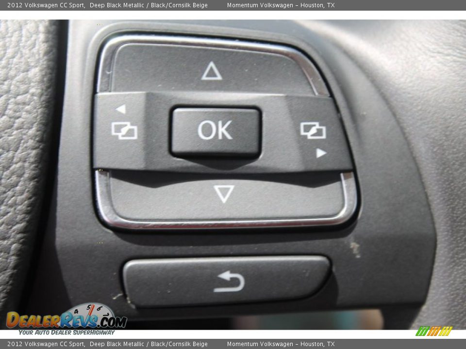 2012 Volkswagen CC Sport Deep Black Metallic / Black/Cornsilk Beige Photo #27