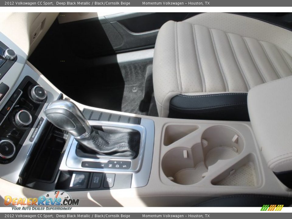 2012 Volkswagen CC Sport Deep Black Metallic / Black/Cornsilk Beige Photo #31