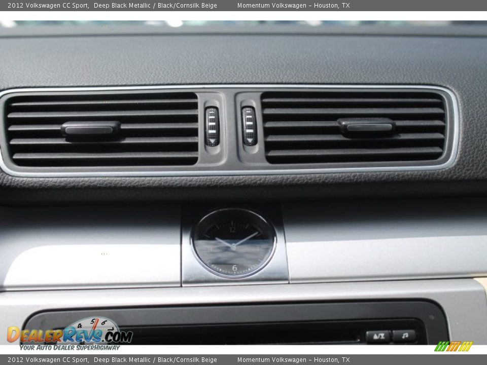 2012 Volkswagen CC Sport Deep Black Metallic / Black/Cornsilk Beige Photo #36