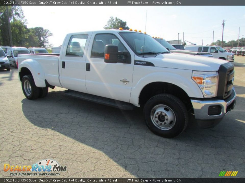 2012 Ford F350 Super Duty XLT Crew Cab 4x4 Dually Oxford White / Steel Photo #5