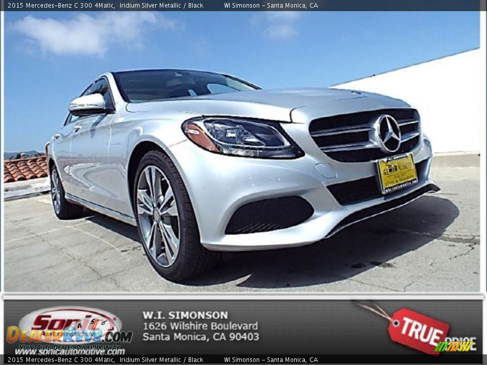 2015 Mercedes-Benz C 300 4Matic Iridium Silver Metallic / Black Photo #1
