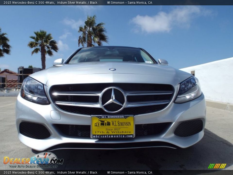 2015 Mercedes-Benz C 300 4Matic Iridium Silver Metallic / Black Photo #2