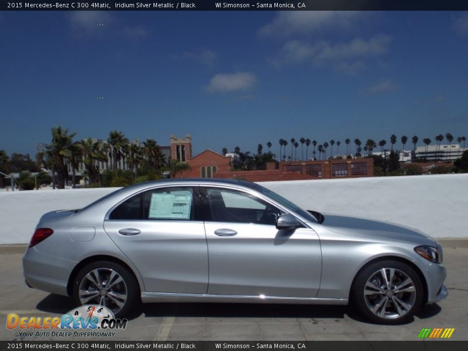 2015 Mercedes-Benz C 300 4Matic Iridium Silver Metallic / Black Photo #3