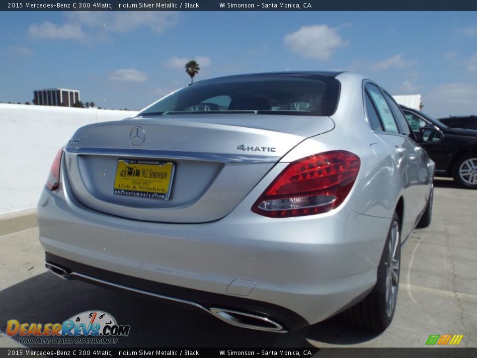 2015 Mercedes-Benz C 300 4Matic Iridium Silver Metallic / Black Photo #4