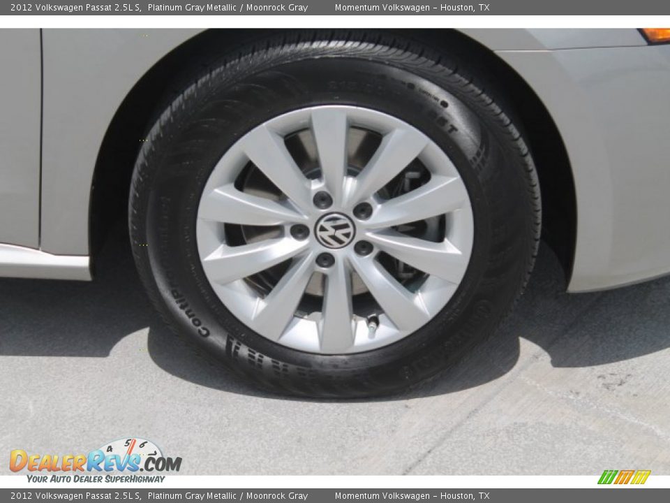 2012 Volkswagen Passat 2.5L S Platinum Gray Metallic / Moonrock Gray Photo #12